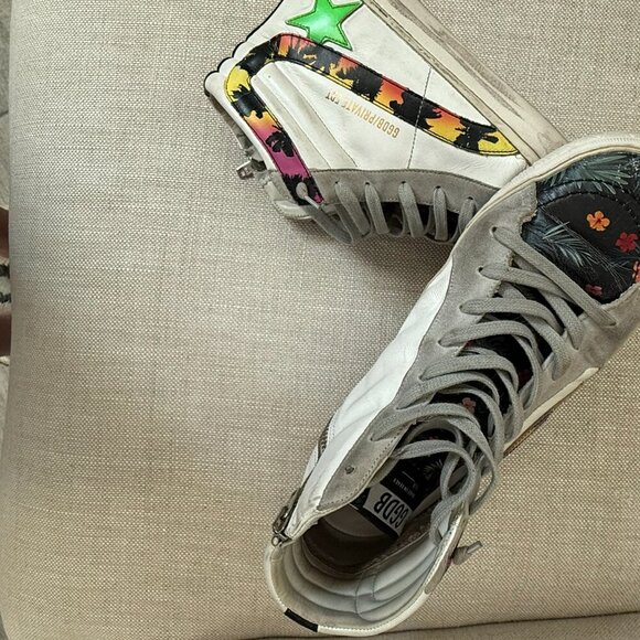 Golden Goose Private Edition., Rare  hightop slide lace up sneakers size 41 - Picture 6 of 11